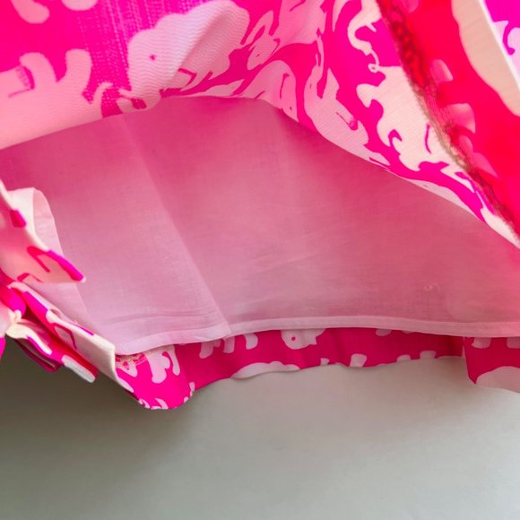 ❤️ Lilly Pulitzer Delia elephant prints shift dress in pink Size 6 - Picture 5 of 11